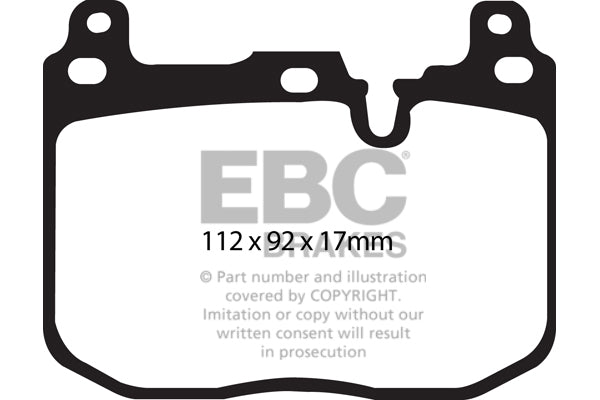 EBC BMW F22 F30 F32 Greenstuff 2000 Series Sport Front Brake Pads - Brembo Caliper (Inc. 230i, M235i, 335i & 435i) | ML PerformanceUK