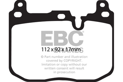 EBC BMW F22 F30 F32 Greenstuff 2000 Series Sport Front Brake Pads - Brembo Caliper (Inc. 230i, M235i, 335i & 435i) | ML PerformanceUK