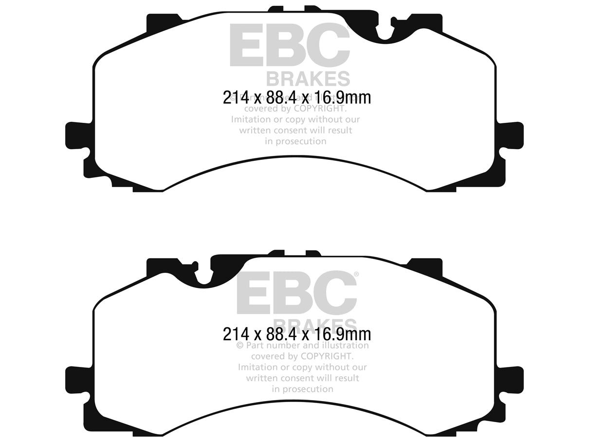EBC Audi 4M Bluestuff NDX Trackday Front Brake Pads - Akebono Caliper (Q7, Q8 & SQ7) - ML Performance UK