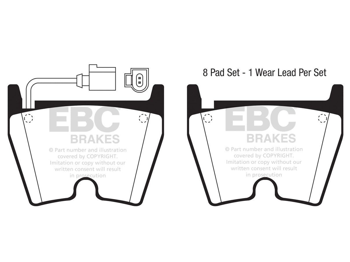 EBC Audi 8S 8U 8V Bluestuff NDX Trackday Front Brake Pads - ATE Caliper (RS3, RSQ3 & TTRS) - ML Performance UK
