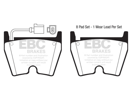 EBC Audi 8S 8U 8V Redstuff Sport Front Brake Pads - ATE Caliper (RS3, RSQ3 & TTRS) - ML Performance UK