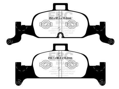 EBC Audi B9 A4 Redstuff Sport Front Brake Pads - ATE Caliper - ML Performance UK