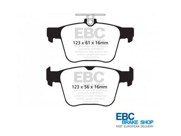 EBC Audi Seat Skoda Volkswagen Street and Track Rear Brake Pads - ATE  (Inc. TTS, Leon, Octavia & MK7 Golf) | ML Performance UK