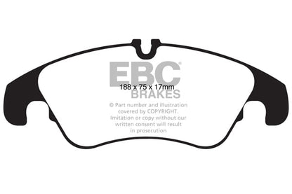 EBC Audi B8 C7 Yellowstuff 4000 Series Front Sport Brake Pads & Slotted And Dimpled Sport Discs Kit - TRW Caliper (A6, A7 & Q5) | ML Performance UK