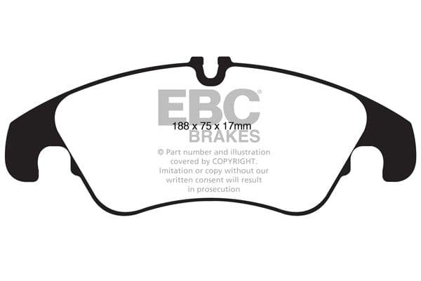 EBC Audi B8 C7 Yellowstuff 4000 Series Front Sport Brake Pads & USR Slotted Discs Kit - TRW Caliper (A6, A7 & Q5) | ML Performance UK