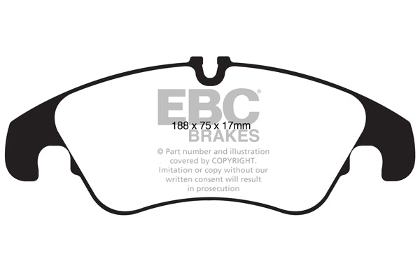 EBC Audi C7 A6 Allroad Yellowstuff 4000 Series Front Sport Brake Pads & Premium OE Replacement Plain Discs Kit - TRW Caliper | ML Performance UK