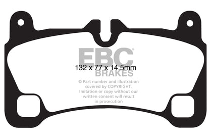 EBC Audi Porsche Volkswagen Bluestuff NDX Trackday Rear Brake Pads - Brembo Caliper (4L Q7, 9PA Cayenne & Touareg) | Supercar Parts UK