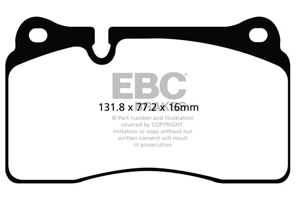 EBC Audi Seat Redstuff Sport Front Brake Pads - Brembo Caliper (8P RS3, 8J TTRS & 5F Leon) | ML Performance UK