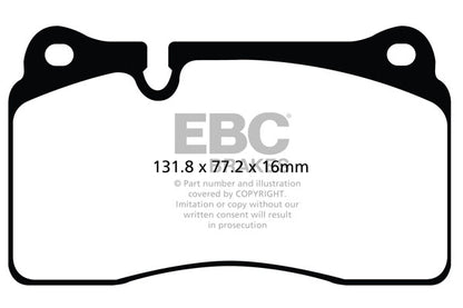 EBC Audi Seat Redstuff Sport Front Brake Pads - Brembo Caliper (8P RS3, 8J TTRS & 5F Leon) | ML Performance UK