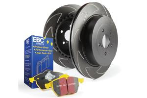 EBC Audi Seat Skoda Volkswagen Yellowstuff 4000 Series Rear Sport Brake Pads & BSD Series Sport Discs Kit - ATETRW Caliper (Inc. 8X A1, 6L Ibiza, 1U Octavia & MK4 Golf) | ML Performance UK