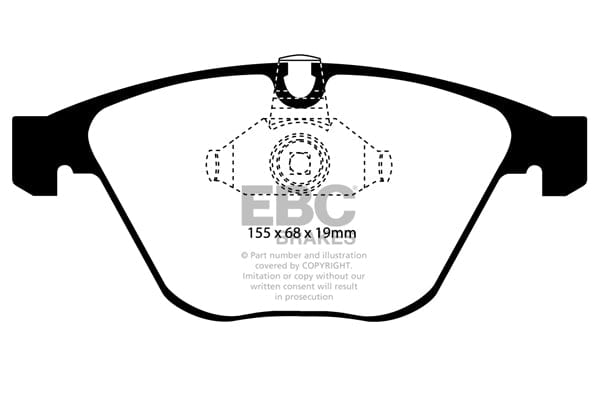 EBC BMW E60 E63 E65 E82 Orangestuff Race Front Brake Pads - ATE Caliper (Inc. 135i, 520i, 630i & 730i)| ML Performance UK
