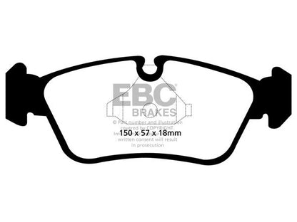 EBC BMW E81 E87 E90 E91 Greenstuff 2000 Series Sport Brakes Pad & Premium OE Replacement Plain Disc Kit - TRW Caliper (Inc. 118i, 316i, 320i & 318i) | ML Performance UK