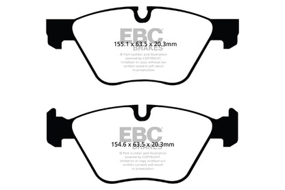 EBC BMW E84 E89 E90 E91 Redstuff Sport Front Brake Pads - ATE Caliper (Inc. 316i, 318i, X1 25i & Z4 30i) | ML Performance UK