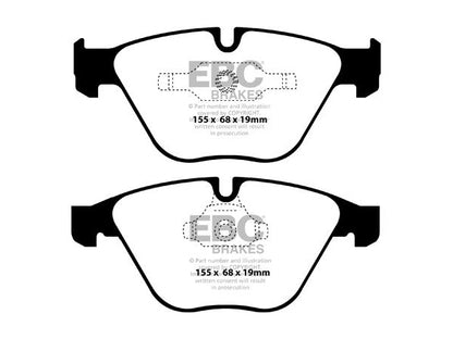 EBC BMW E90 E91 E92 E93 2000 Series Front Sport Brake Pads & USR Slotted Discs Kit - ATE Caliper (Inc. 325i, 330i, 335i & 335ix) | ML Performance UK