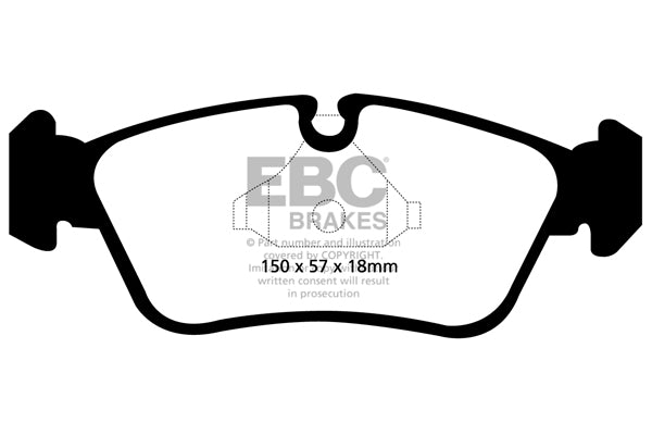 EBC BMW E90 E91 Redstuff Sport Front Brake Pads - ATE Caliper ( 316i, 318i & 320i) | ML Performance UK