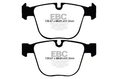 EBC BMW F01 F02 F04 F07 Greenstuff 2000 Series Sport Rear Brake Pads - ATE Caliper (Inc. 520i GT, 740i, 760i & ActiveHybrid 7) | ML Performance UK