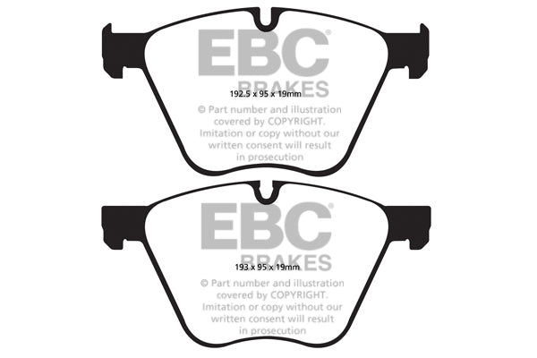 EBC BMW F01 F02 F04 F07 Redstuff Sport Front Brake Pads - ATE Caliper (Inc. 550i GT, 730i, 760i & ActiveHybrid 7) | ML Performance UK