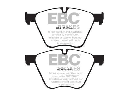 EBC BMW F01 F02 F04 Greenstuff 2000 Series Front Sport Brake Pads & Premium OE Replacement Riveted Discs Kit - ATE Caliper (730i, 740i, 740ixi & ActiveHybrid 7) | ML Performance UK