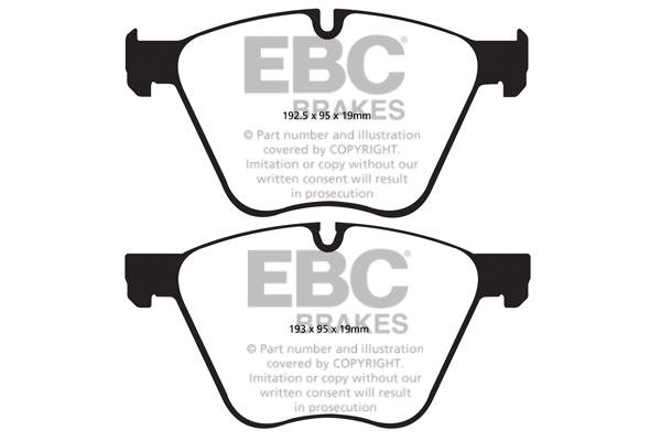 EBC BMW F01 F02 F04 Yellowstuff 4000 Series Front Sport Brake Pads & Premium OE Replacement Riveted Discs Kit - ATE Caliper (750i, 760i, 750ixi & ActiveHybrid 7) | ML Performance UK