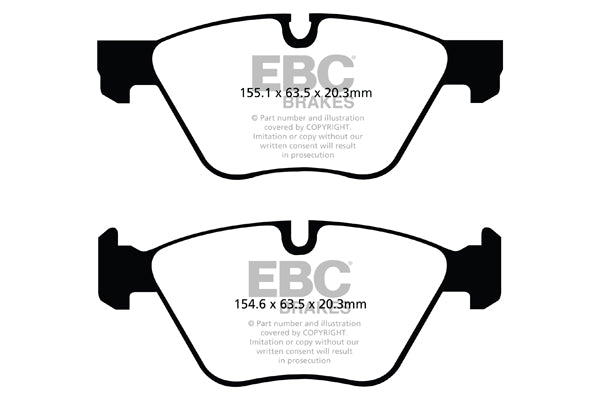 EBC BMW F10 F11 Redstuff Sport Front Brake Pads - ATE Caliper (Inc. 518i, 520i, 523i & 525i) | ML Performance UK