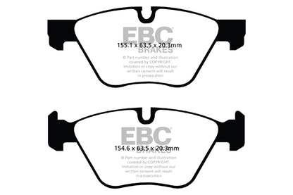 EBC BMW F10 F11 Redstuff Sport Front Brake Pads - ATE Caliper (Inc. 518i, 520i, 523i & 525i) | ML Performance UK