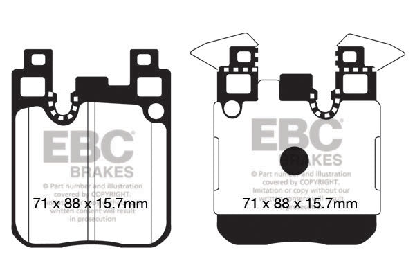 EBC BMW F20 F22 F30 F32 Bluestuff NDX Trackday Rear Brake Pads (Inc. M135, M240i, 335i & 440i) | ML Performance UK