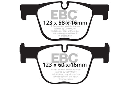 EBC BMW F30 F32 Greenstuff 2000 Series Sport Rear Brake Pads - ATE Caliper (Inc. 330i, 335i, 340i & 435i) | ML Performance UK