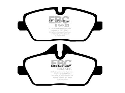 EBC BMW F45 214i Greenstuff 2000 Series Sport Brakes Pad & USR Slotted Disc Kit - TRW Caliper | ML Performance UK