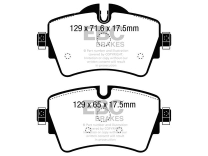 EBC BMW F45 F46 Redstuff Sport Front Brake Pads - TRW Caliper (218i & 216i) - ML Performance UK