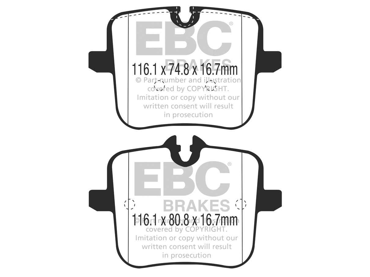 EBC BMW F90 M5 Redstuff Sport Rear Brake Pads - TRW Caliper - ML Performance UK