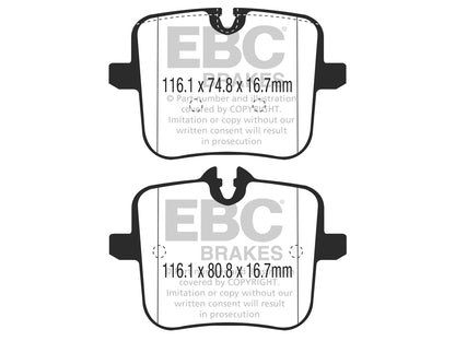 EBC BMW F90 M5 Redstuff Sport Rear Brake Pads - TRW Caliper - ML Performance UK