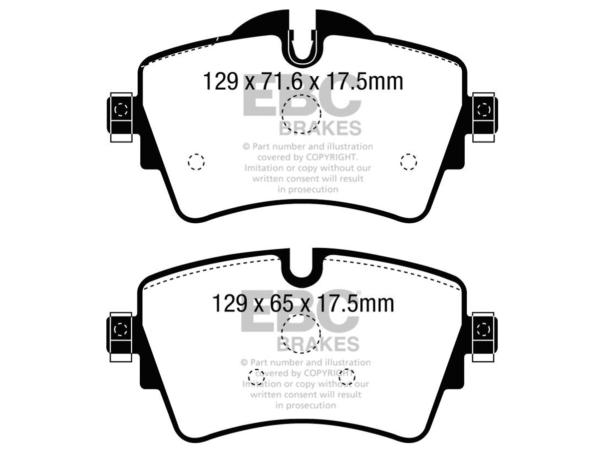 EBC BMW MINI Orangestuff Race Front Brake Pads - TRW Caliper (Inc. F45 218i, F46 216i, F55 Mini Cooper S & F54 Clubman) - ML Performance UK