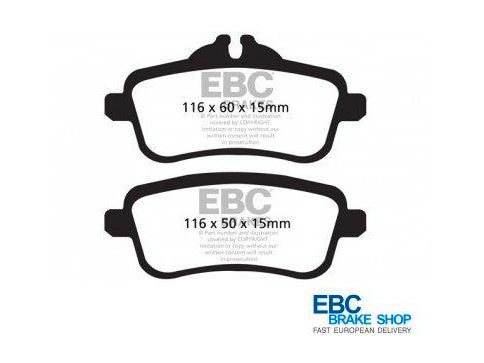 EBC Mercedes-Benz C117 W166 W176 X166 Yellowstuff Rear Brake Pads - TRW Caliper  (Inc. A45, CLA45, GL63 & ML63) | ML Performance UK