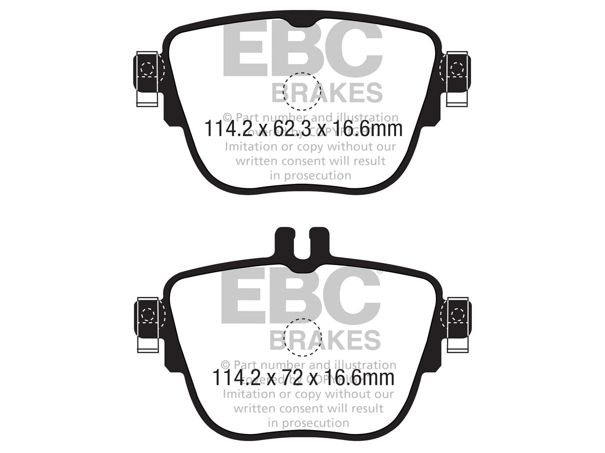 EBC Mercedes-Benz C257 W/S213 A/C238 Greenstuff 2000 Series Sport Rear Brake Pads (Inc. CLS350, CLS350d, E300e & E400 TD) - ML Performance UK