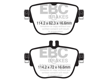 EBC Mercedes-Benz C257 W/S213 A/C238 Redstuff Sport Rear Brake Pads (Inc. CLS400d, CLS350d, E300e & E400 TD) - ML Performance UK