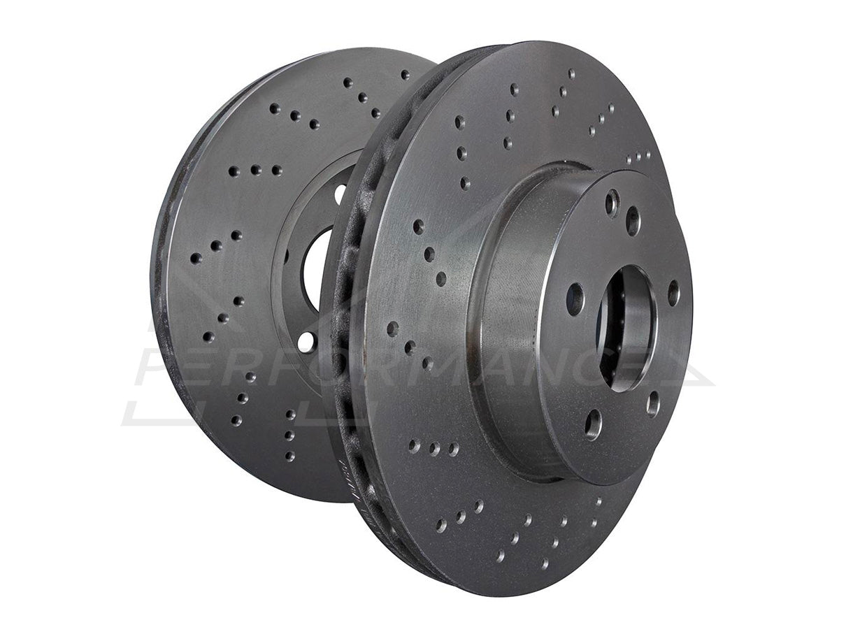 EBC Mercedes-Benz W166 Premium OE Replacement Drilled Rear Discs - TRW Caliper (ML350D & ML250D) | ML Performance UK