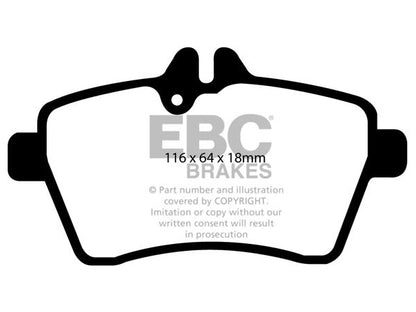 EBC Mercedes-Benz W169 W245 Greenstuff 2000 Series Sport Brakes Pad & Premium OE Replacement Plain Disc Kit - TRW Caliper (Inc. A200, A180, B180 & B170) | ML Performance UK