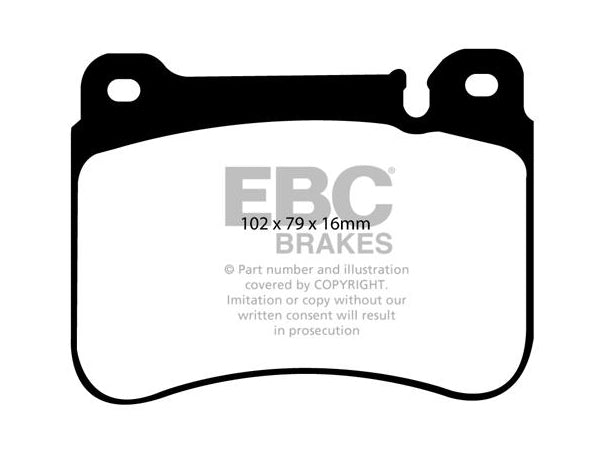 EBC Mercedes-Benz W203 CLC203 C209 Greenstuff 2000 Series Sport Brakes Pad & Premium OE Replacement Plain Disc Kit - Brembo Caliper (C350, CLC350 & CLK350) | ML Performance UK