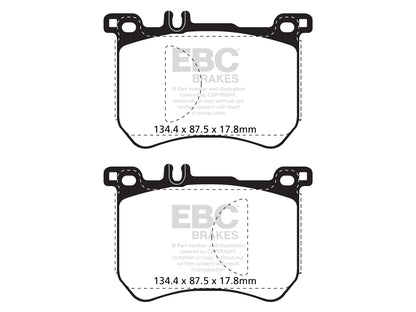 EBC Mercedes-Benz W222 R231 Greenstuff 2000 Series Sport Front Brake Pads - Brembo Caliper (Inc. S350d, S400, SL400 & SL500) - ML Performance UK