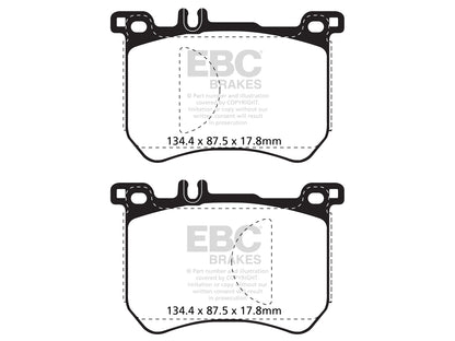 EBC Mercedes-Benz W222 R231 Redstuff Sport Front Brake Pads - Brembo Caliper (Inc. S350d, S400, SL400 & SL500) - ML Performance UK