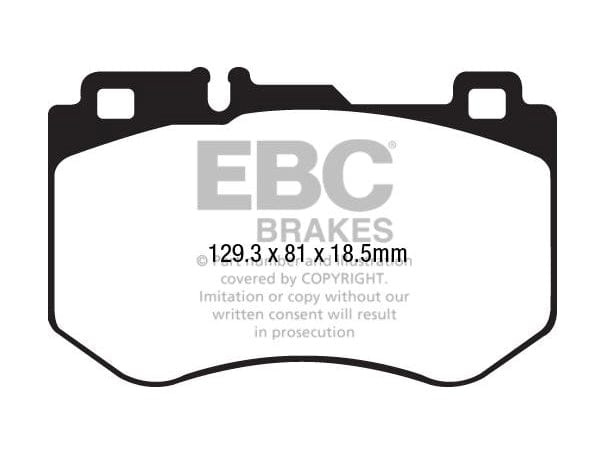 EBC Mercedes-Benz W/S/C/A205 Greenstuff 2000 Series Sport Front Brake Pads - Brembo Caliper (Inc. C160, C180, C200 & C220) - ML Performance UK