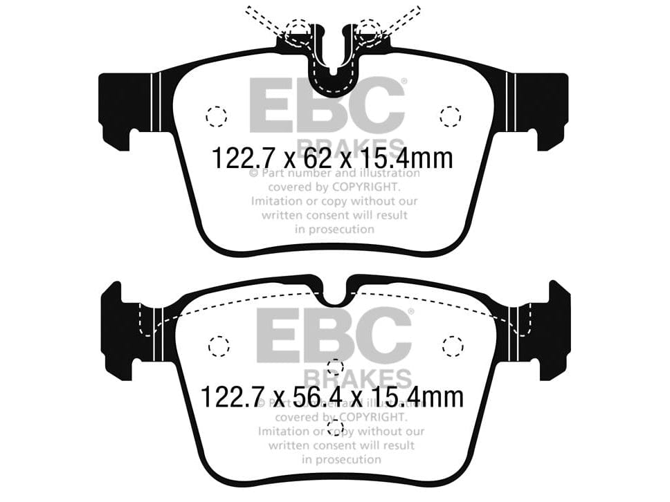 EBC Mercedes-Benz W/S/C/A205 Greenstuff 2000 Series Sport Rear Brake Pads - ATE Caliper (Inc. C400, C300, C250 & C220) - ML Performance UK