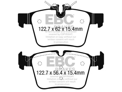 EBC Mercedes-Benz W/S/C/A205 Greenstuff 2000 Series Sport Rear Brake Pads - ATE Caliper (Inc. C400, C300, C250 & C220) - ML Performance UK