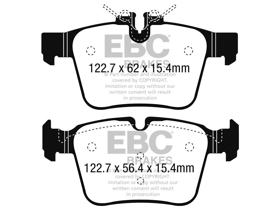 EBC Mercedes-Benz W/S/C/A205 Redstuff Sport Rear Brake Pads - ATE Caliper (Inc. C400, C300, C250 & C220) - ML Performance UK