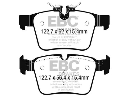 EBC Mercedes-Benz W/S/C/A205 Redstuff Sport Rear Brake Pads - ATE Caliper (Inc. C400, C300, C250 & C220) - ML Performance UK