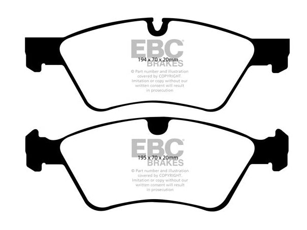 EBC Mercedes-Benz W251 Greenstuff 2000 Series Sport Brakes Pad & Premium OE Replacement Plain Disc Kit - ATE Caliper (R300, R320, R350 & R280) | ML Performance UK