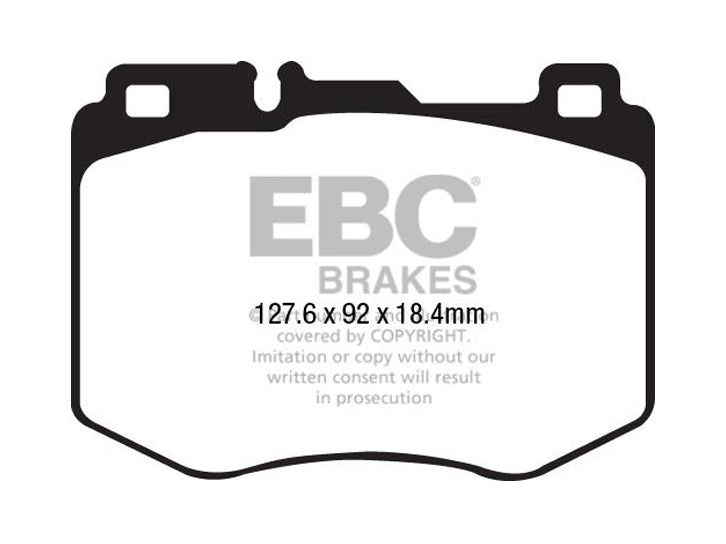 EBC DP62210 Mercedes-Benz X/C253 Greenstuff 6000 Series Truck And SUV Front Brake Pads - Brembo Caliper (GLC220, GLC250, GLC350 & GLC350e) (Pair)