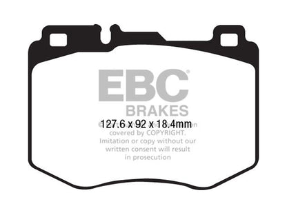 EBC DP62210 Mercedes-Benz X/C253 Greenstuff 6000 Series Truck And SUV Front Brake Pads - Brembo Caliper (GLC220, GLC250, GLC350 & GLC350e) (Pair)