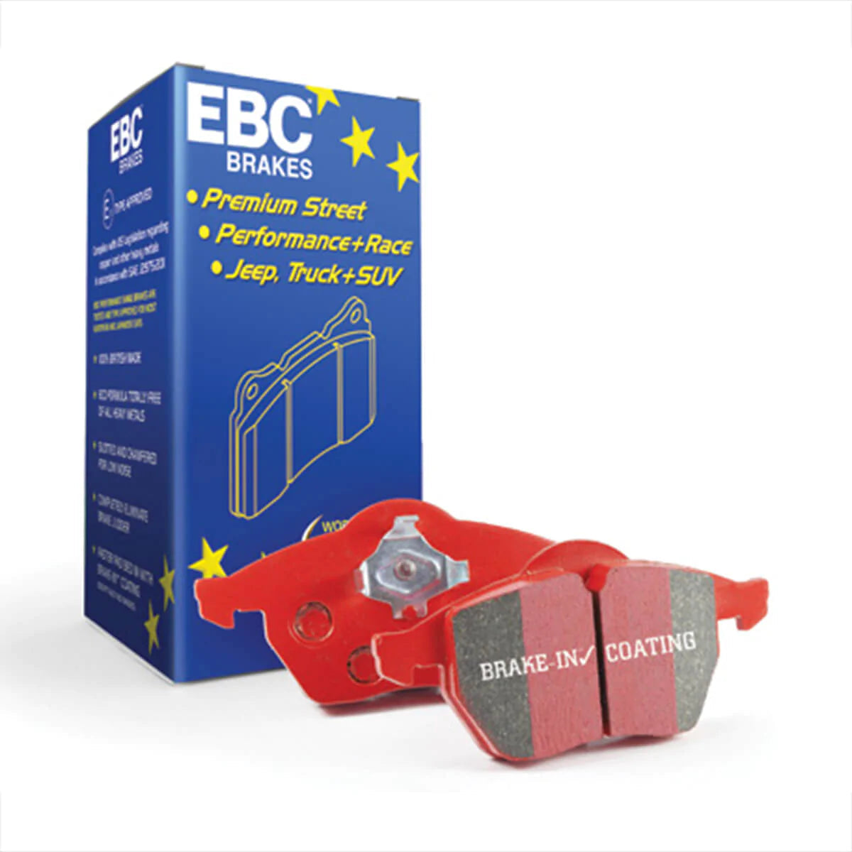EBC MINI R55 R56 R57 Redstuff Sport Rear Brake Pads (Inc. Clubman, Convertible, Coupe & Roadster) - ML Performance UK