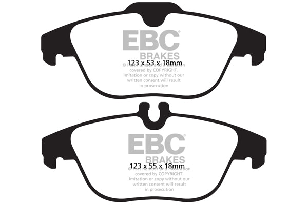 EBC Mercedes-Benz AC207 Greenstuff 2000 Series Sport Rear Brake Pads - ATE Caliper (Inc. E500, E400, E350 & E250) | ML Performance UK